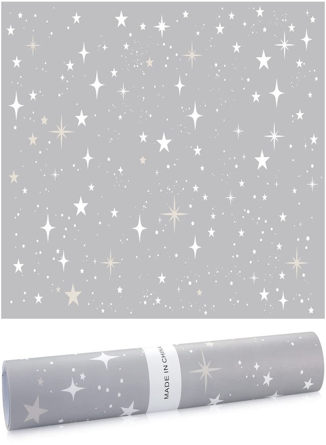 Thenshop 30 Sheets Fragrant Drawer Liners for Dresser, Talcum Powder Scented Paper Liner 19.5 x 14 Inches Star Pattern Non Adhesive Drawer Paper Liner for Home Shelf Closet Cabinet - Image 1